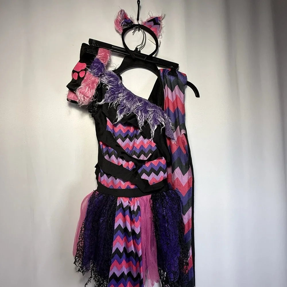 Spirit Purple Pink Black Sassy Cat Kids Halloween Costume